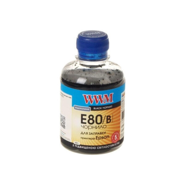 

Водорастворимые чернила WWM для принтера Epson L800 200г Black (E80/B)