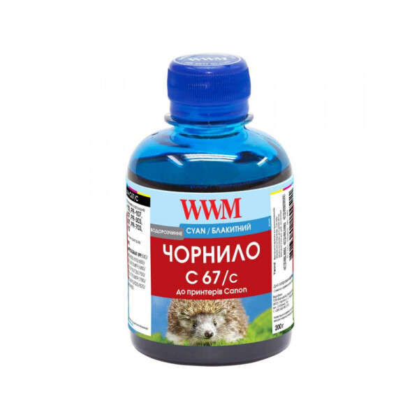 

Водорастворимые чернила WWM для принтера Canon IPF-107С 200г Cyan (C67/C)