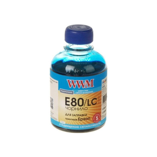 

Водорастворимые чернила WWM для принтера Epson L800 200г Light Cyan (E80/LC)