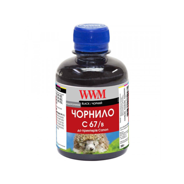 

Водорастворимые чернила WWM для принтера Canon IPF-107Bk 200г Black (C67/B)
