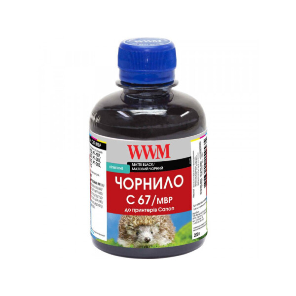 

Пигментные чернила WWM для принтера Canon IPF-107MBk 200г Matte Black (C67/MBP)