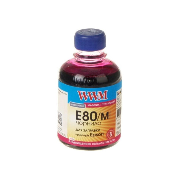 

Водорастворимые чернила WWM для принтера Epson L800 200г Magenta (E80/M)