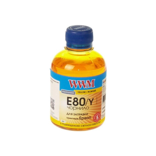 

Водорастворимые чернила WWM для принтера Epson L800 200г Yello (E80/Y)