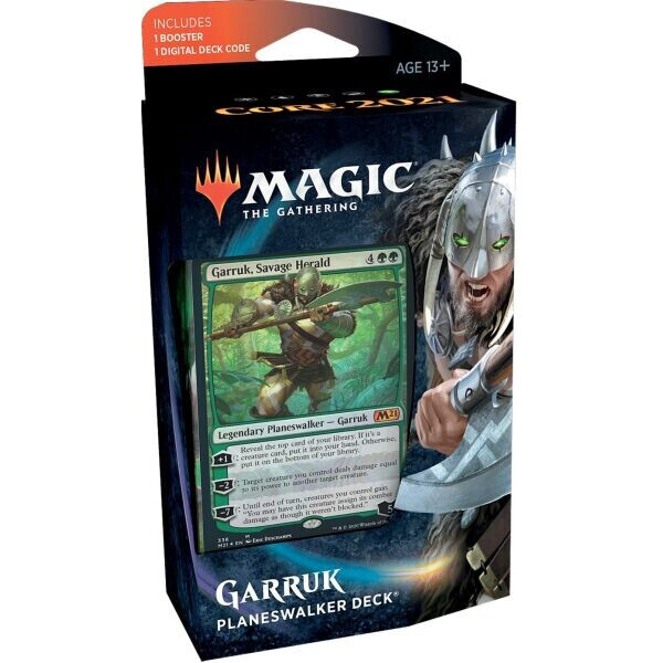 

Настольная игра Wizards of the Coast Колода Planeswalker Garruk Core Set 2021 АНГЛ Magic The Gathering