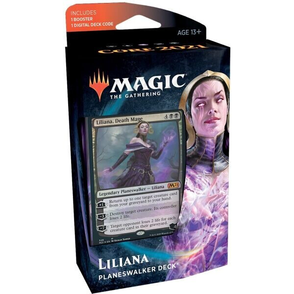 

Настольная игра Wizards of the Coast Колода Planeswalker Liliana Core Set 2021 АНГЛ Magic The Gathering