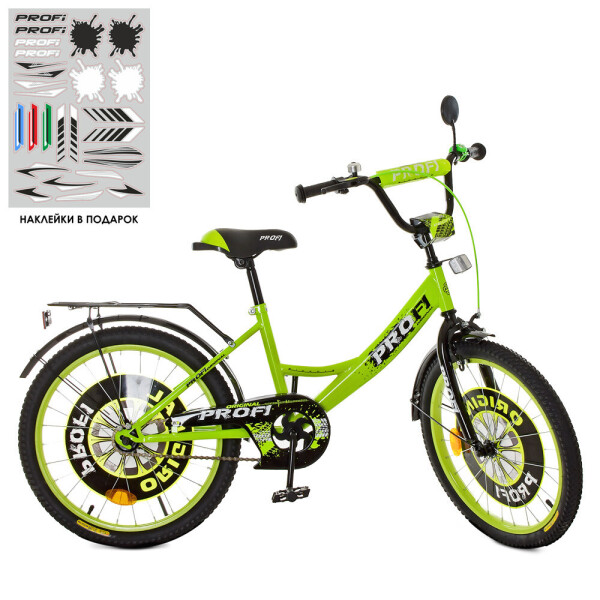 

Велосипед детский PROF1 20д. XD2042 Original boy салатовый
