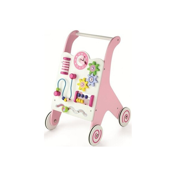 

Ходунки-каталка Viga Toys розовые (50178)