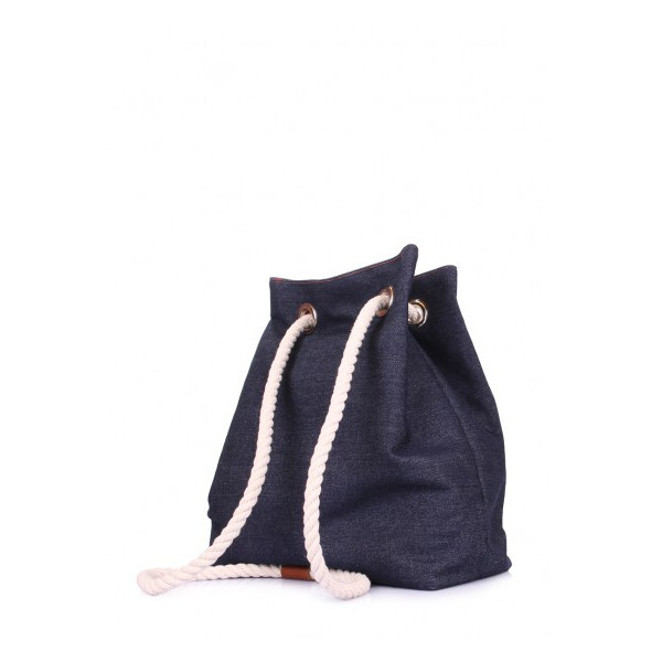 

Джинсовый рюкзак на завязках (pack-jeans)