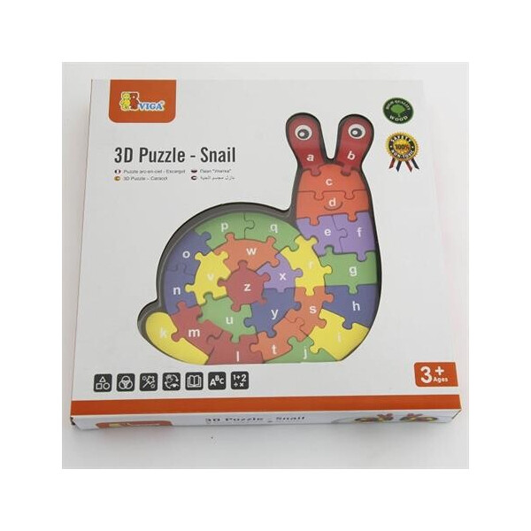 

Пазл 3D Viga Toys "Улитка"
