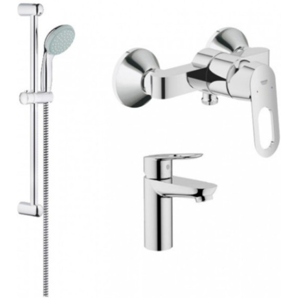 

Набор смесителей Grohe BauLoop и душевая стойка (23337000+32816000/23634000+27598001), 123220S