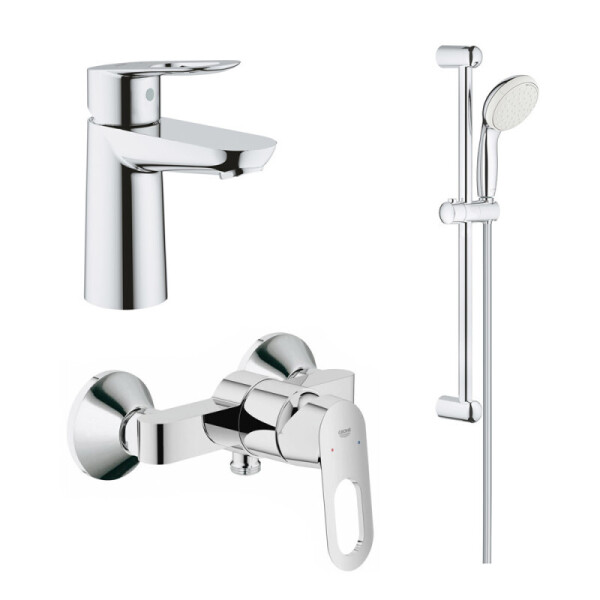 

Набор смесителей для умывальника, ванны и душевая стойка S-Size Grohe BauLoop 123220S