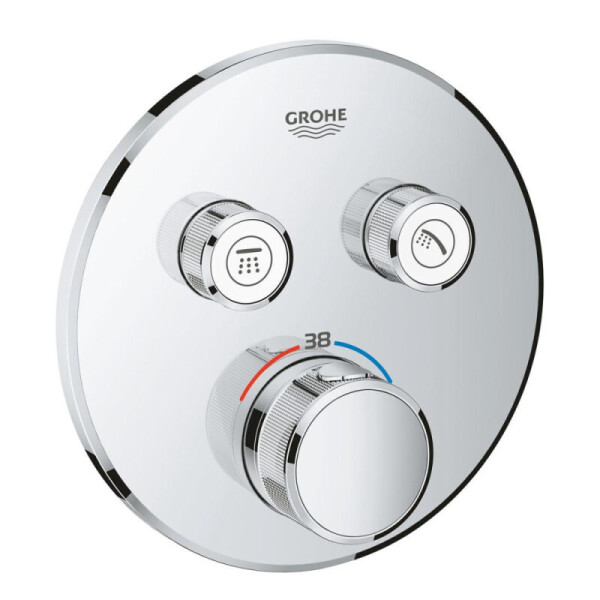 

Внешняя часть термостатического смесителя на 2 выхода Grohe SmartControl 29119000