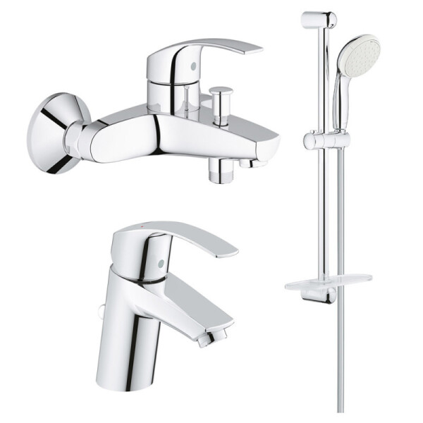 

Набор смесителей для умывальника, ванны и душевая стойка S-Size Grohe Eurosmart 123238S
