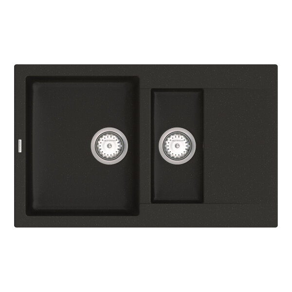 

Кухонная мойка VANKOR Orman OMP 04.80 Black + сифон VANKOR