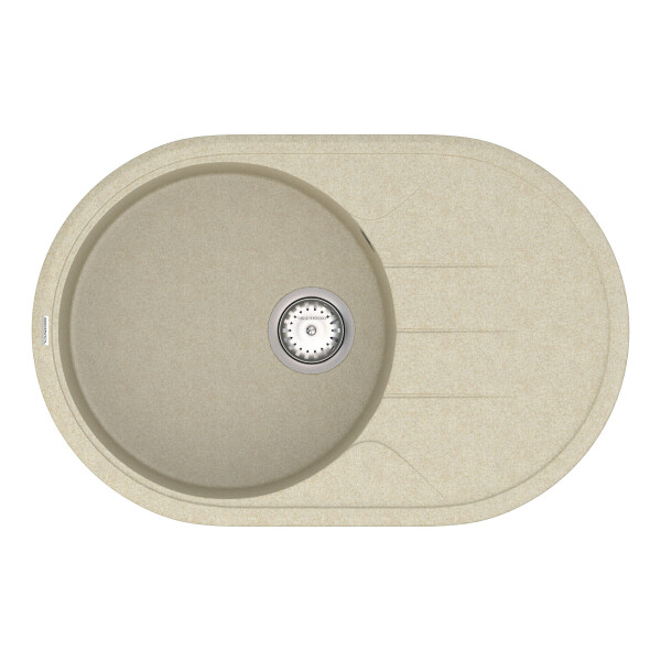 

Кухонная мойка VANKOR Sity SMO 02.78 Beige + сифон VANKOR