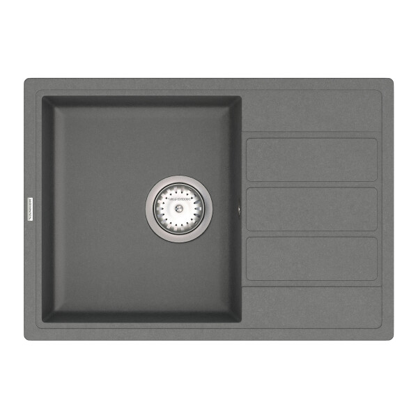 

Кухонная мойка VANKOR Easy EMP 02.62 Gray + сифон VANKOR