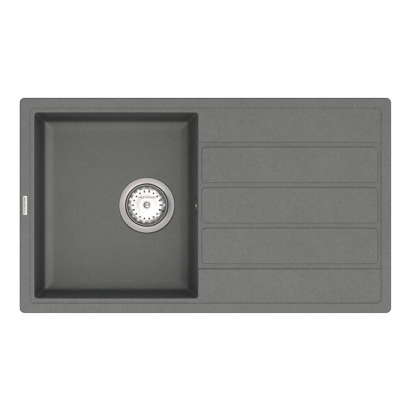 

Кухонная мойка VANKOR Easy EMP 02.76 Gray + сифон VANKOR