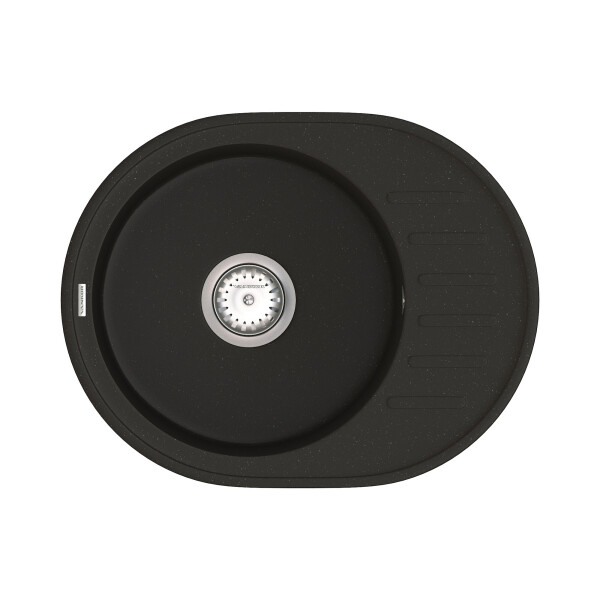 

Кухонная мойка VANKOR Lira LMO 02.57 Black + сифон VANKOR