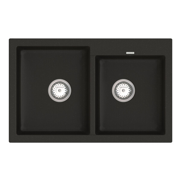 

Кухонная мойка VANKOR Orman OMP 05.80 Black + сифон VANKOR