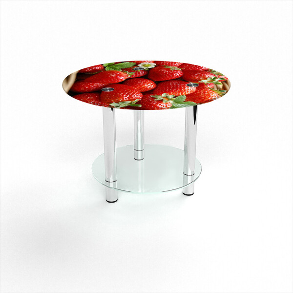 

Стол журнальный БЦ-стол Круглый с полкой Strawberry (1000 x 1000 x 500)
