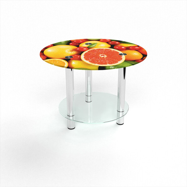 

Стол журнальный БЦ-стол Круглый с полкой Fruit (600 x 600 x 500)