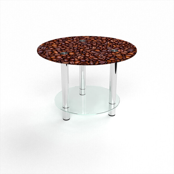 

Стол журнальный БЦ-стол Круглый с полкой Coffee aroma (1000 x 1000 x 500)