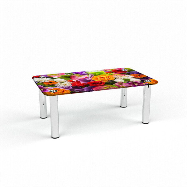 

Стол журнальный БЦ-стол Прямоугольный Flowers (500 x 800 x 450)