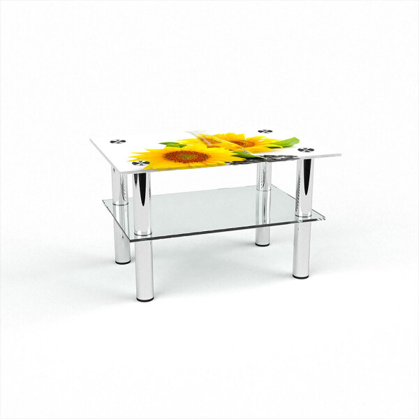 

Стол журнальный БЦ-стол Прямоугольный с полкой Sunflower (450 x 650 x 450)