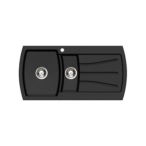 

Кухонная мойка Longran CIMA 1.5B Volcano Black (LM2403)