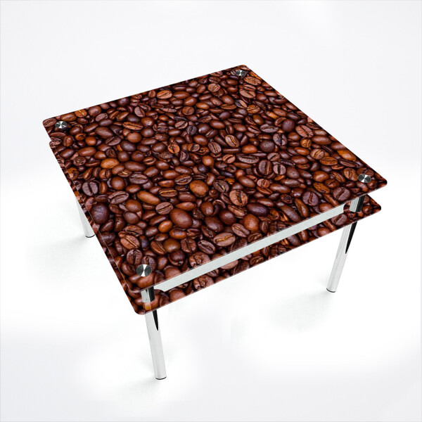 

Стол БЦ-стол Квадратный с проходящей полкой Coffee aroma (700 x 700 x 750)
