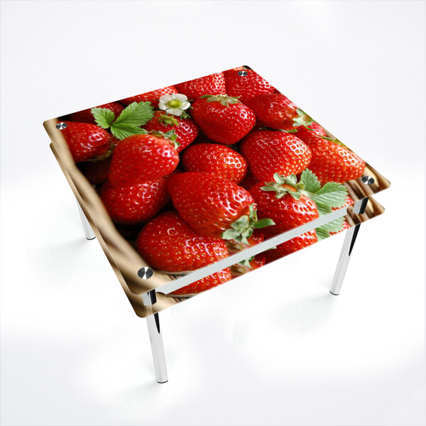 

Стол БЦ-стол Квадратный с проходящей полкой Strawberry (700 x 700 x 750)