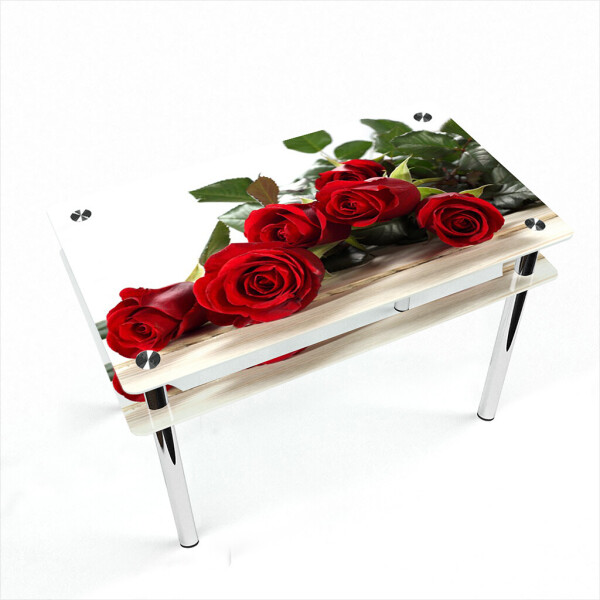 

Стол БЦ-стол Прямоугольный с проходящей полкой Red Roses (750 x 1200 x 750)