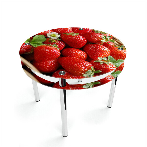 

Стол БЦ-стол Круглый с проходящей полкой Strawberry Эко (700 x 700 x 750)
