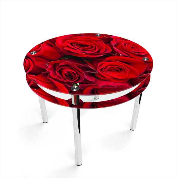 

Стол БЦ-стол Круглый с проходящей полкой Rose (700 x 700 x 750)