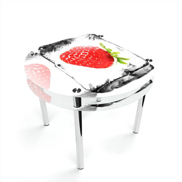 

Стол БЦ-стол Круглый с проходящей полкой Ice berry (1100 x 1100 x 750)