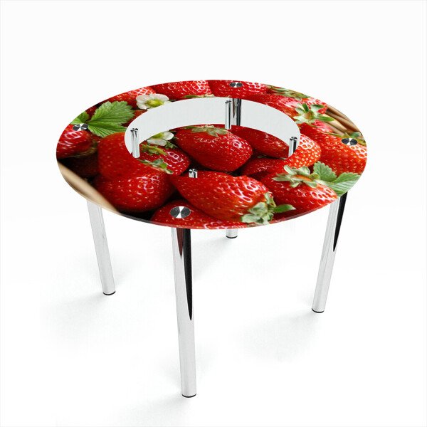 

Стол БЦ-стол Круглый с полкой Strawberry (700 x 700 x 750)