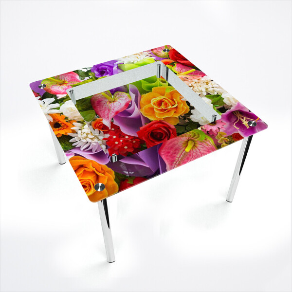 

Стол БЦ-стол Квадратный с полкой Flowers Эко (700 x 700 x 750)