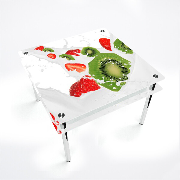 

Стол БЦ-стол Квадратный с проходящей полкой Fruit&Milk (700 x 700 x 750)