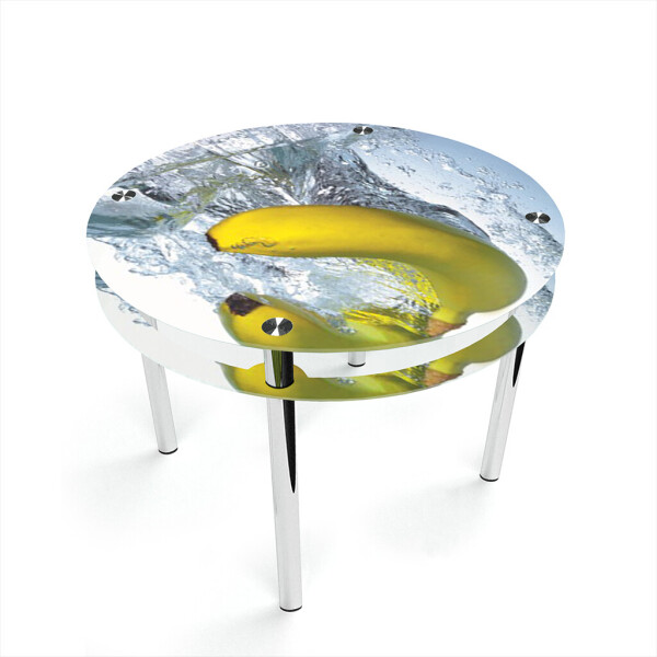 

Стол БЦ-стол Круглый с проходящей полкой Banana (700 x 700 x 750)