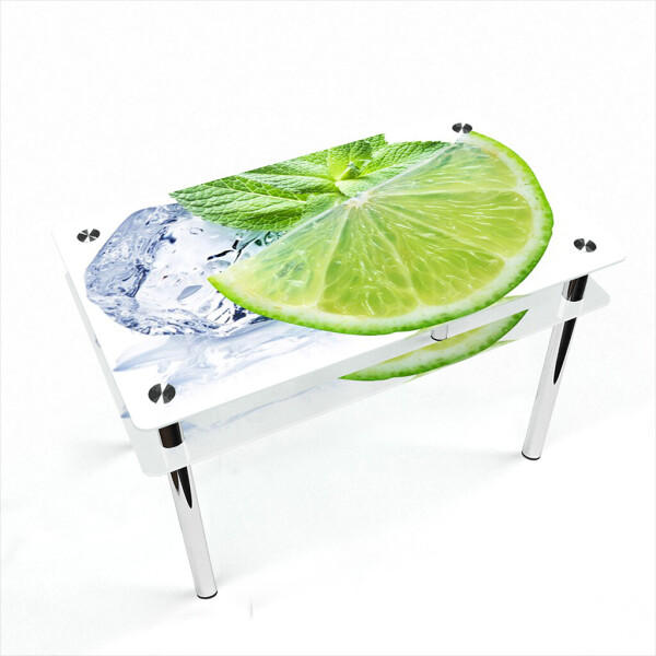 

Стол БЦ-стол Прямоугольный с проходящей полкой Ice lime (750 x 1200 x 750)