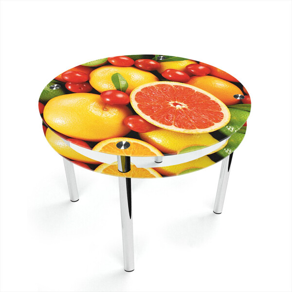 

Стол БЦ-стол Круглый с проходящей полкой Fruit (900 x 900 x 750)