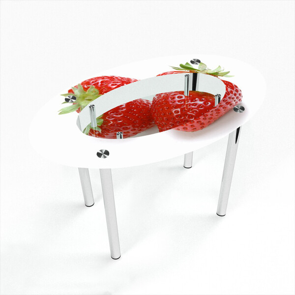 

Стол БЦ-стол Овальный с полкой Red berry (650 x 1100 x 750)
