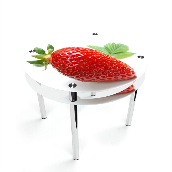 

Стол БЦ-стол Круглый с проходящей полкой Sweet berry (700 x 700 x 750)