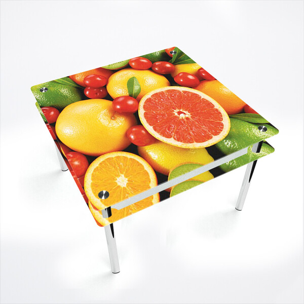 

Стол БЦ-стол Квадратный с проходящей полкой Fruit (900 x 900 x 750)