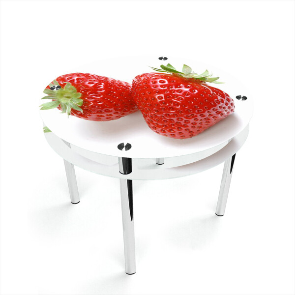 

Стол БЦ-стол Круглый с проходящей полкой Red berry (1100 x 1100 x 750)