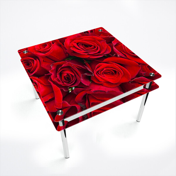 

Стол БЦ-стол Квадратный с проходящей полкой Rose (1100 x 1100 x 750)