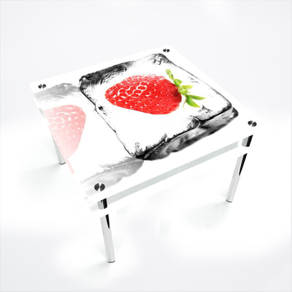 

Стол БЦ-стол Квадратный с проходящей полкой Ice berry (700 x 700 x 750)