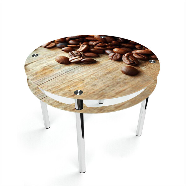 

Стол БЦ-стол Круглый с проходящей полкой Coffee (1100 x 1100 x 750)
