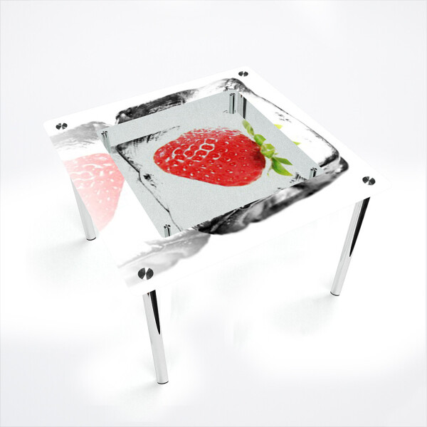 

Стол БЦ-стол Квадратный с полкой Ice berry (700 x 700 x 750)