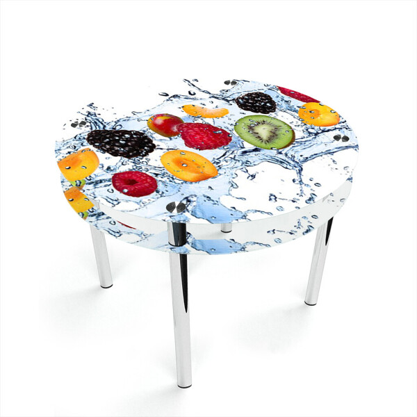 

Стол БЦ-стол Круглый с проходящей полкой Berry Mix (700 x 700 x 750)